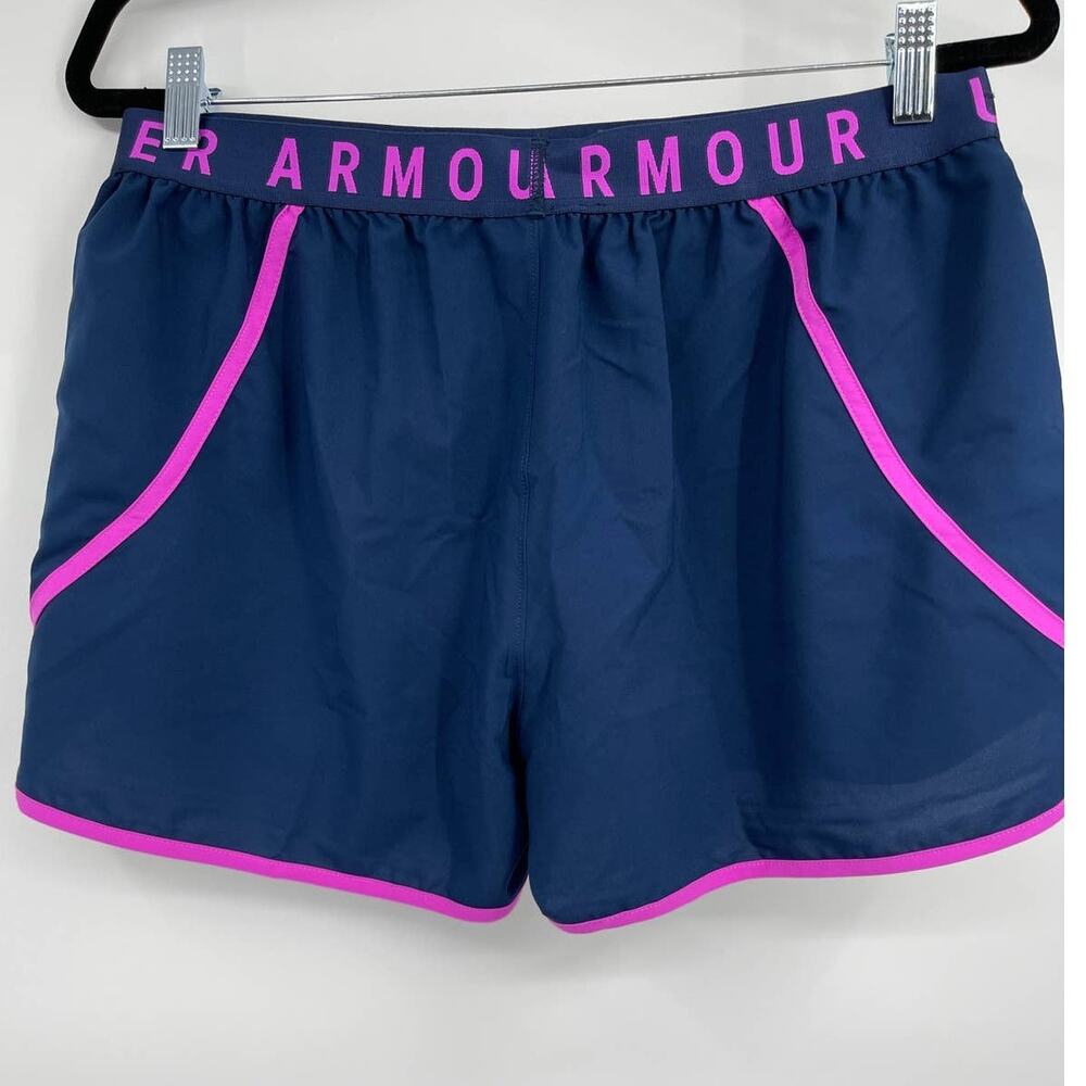 Under Armour Heat Gear Loose Shorts Elastic Waist Workout Gym Size Large NEW - Picture 10 of 10